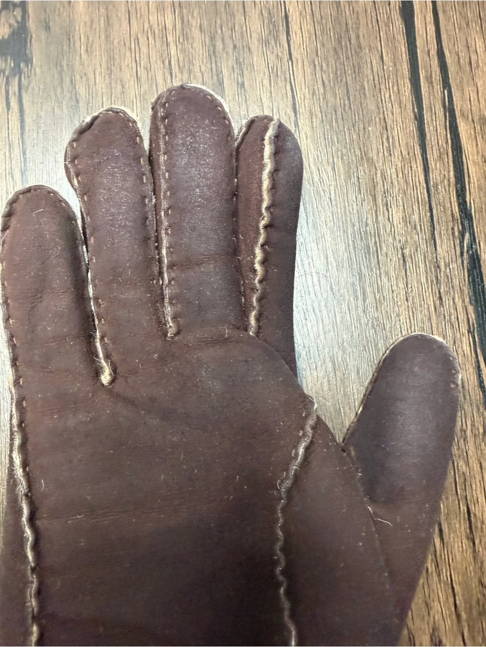 Vintage leather gloves